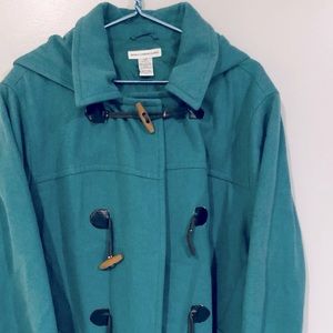 Beautiful Teal Color Coat